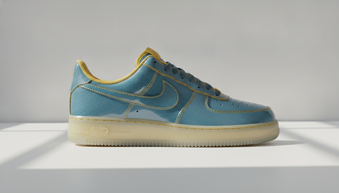 La Nike Air Force 1 Low « Patent Denim » Réinvente un Classique Intemporel