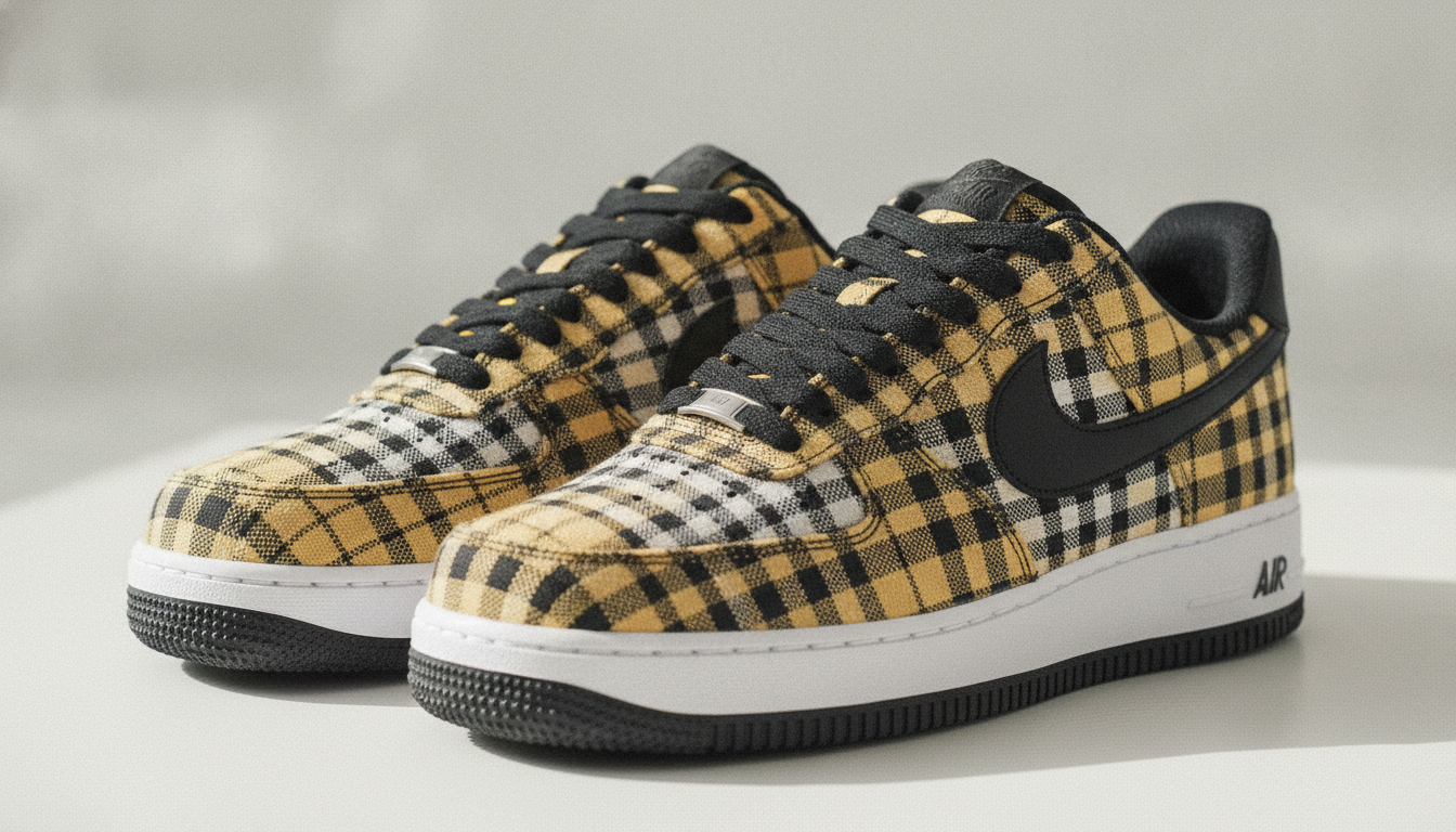 La Nike Air Force 1 Low « Yellow Plaid » débarque, direct des nineties !