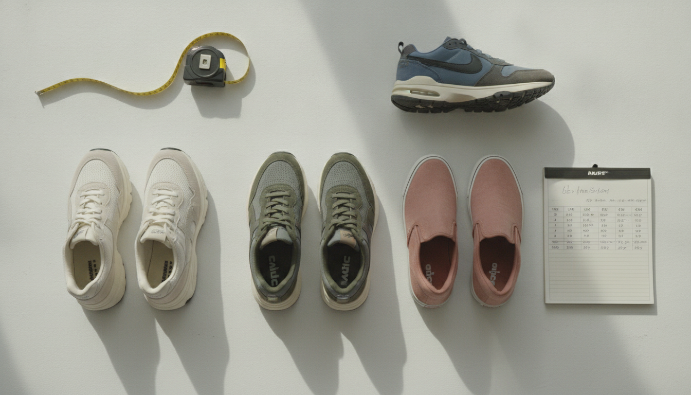 Tailles sneakers : chaque marque a ses propres règles