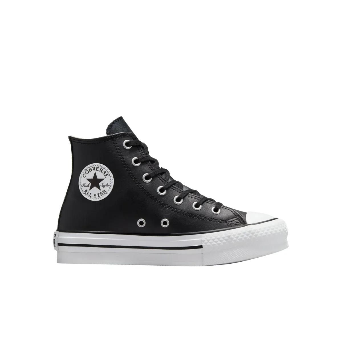 Converse Baskets à plateforme montantes cuir enfant Converse Chuck Taylor All Star