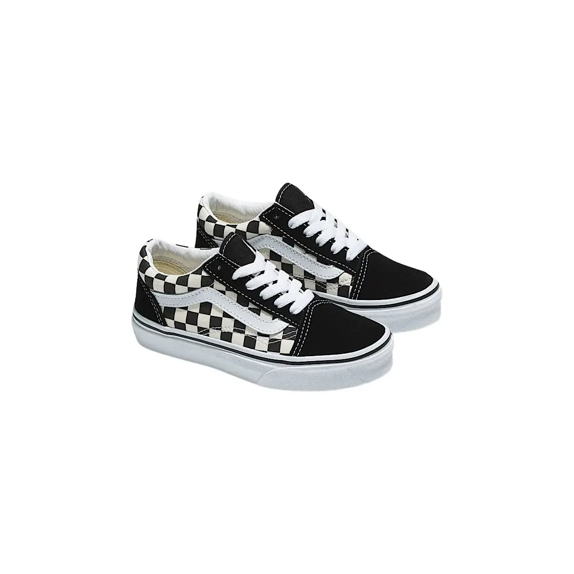 Vans Baskets toile et cuir enfant Vans Old Skool